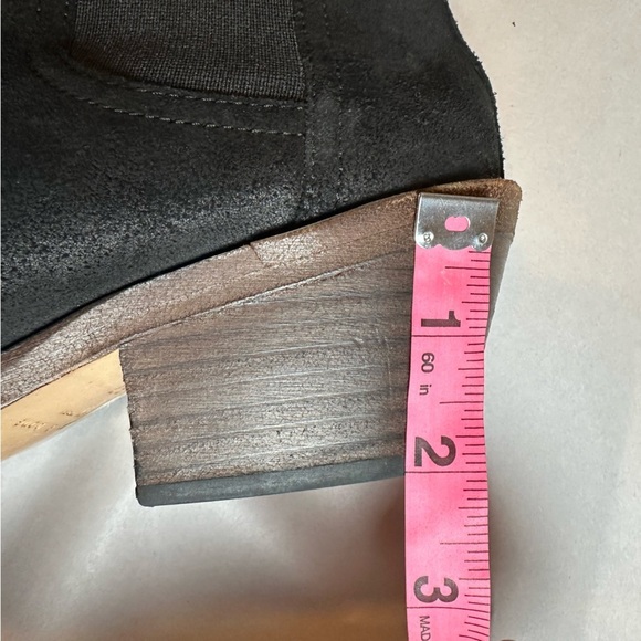 Rag & Bone Suede Chelsea Boots Black Ankle Booties 37 | Italian Made Luxury Chic - Picture 10 of 10